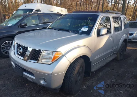 2005 Nissan Pathfinder Le из США, поврежденный, VIN 5N1AR18W65C760332